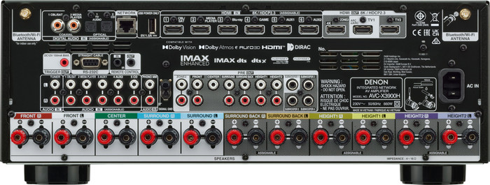 Denon AVC-X3900H achterkant