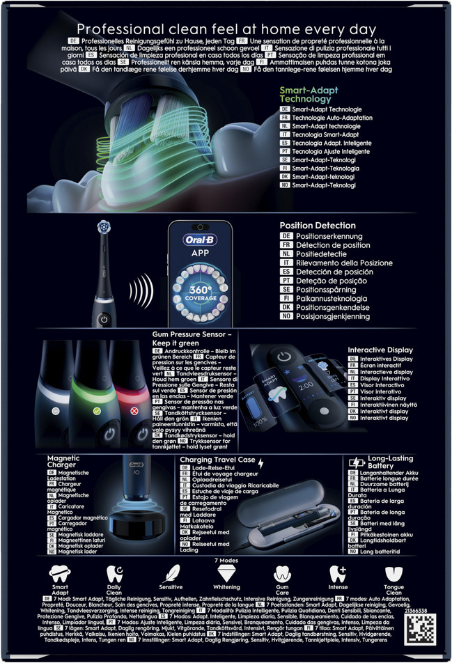 Oral-B iO 9 Safierblauw Luxe Edition verpakking