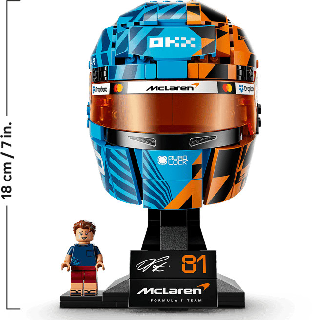 LEGO Editions McLaren Mastercard F1 Team helm van Oscar Piastri 43017 visual leverancier