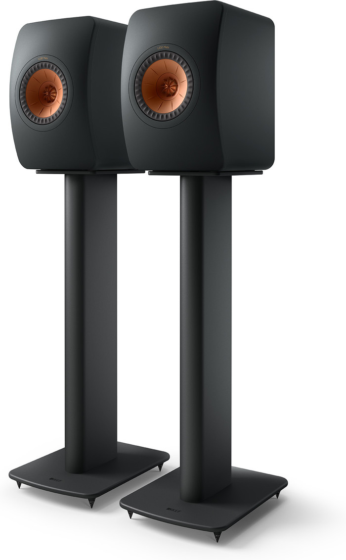 KEF S2 Floor Stand Black (per pair) product in use