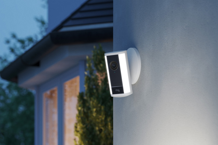 Ring Spotlight Camera Pro 2nd Generation Wired White product in use