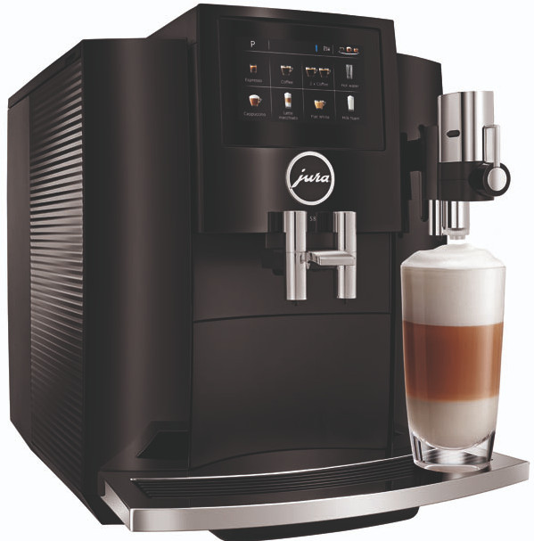 JURA S8 Piano Black (EA) linkerkant