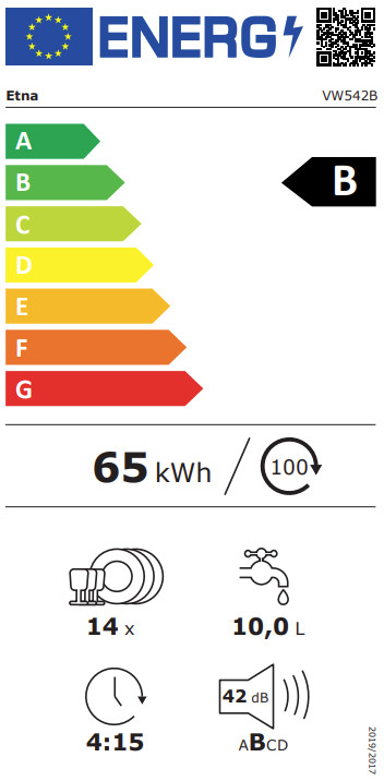 ETNA VW542B energy label