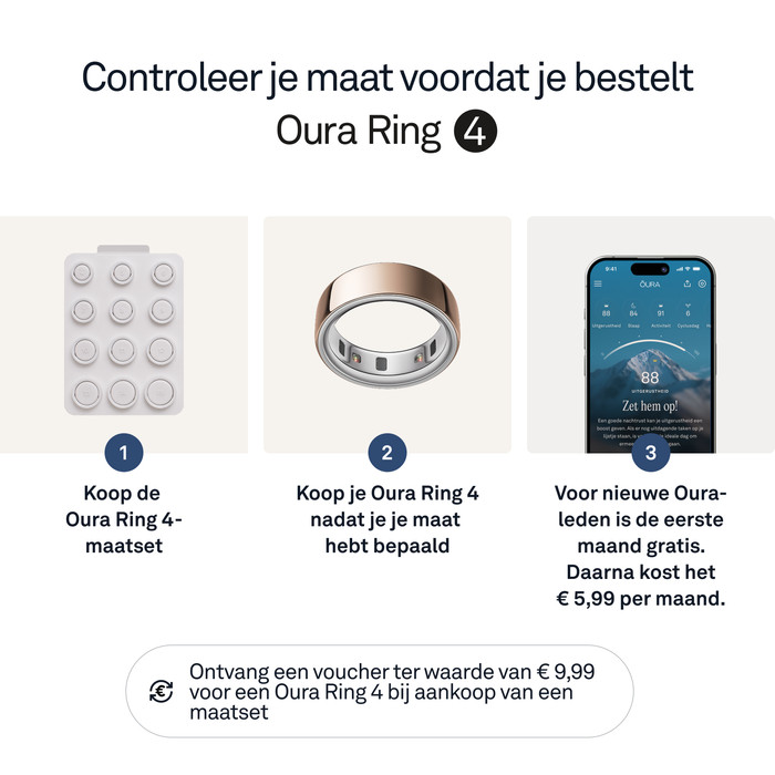 Oura Ring 4 Maat 15 Roségoud visual leverancier