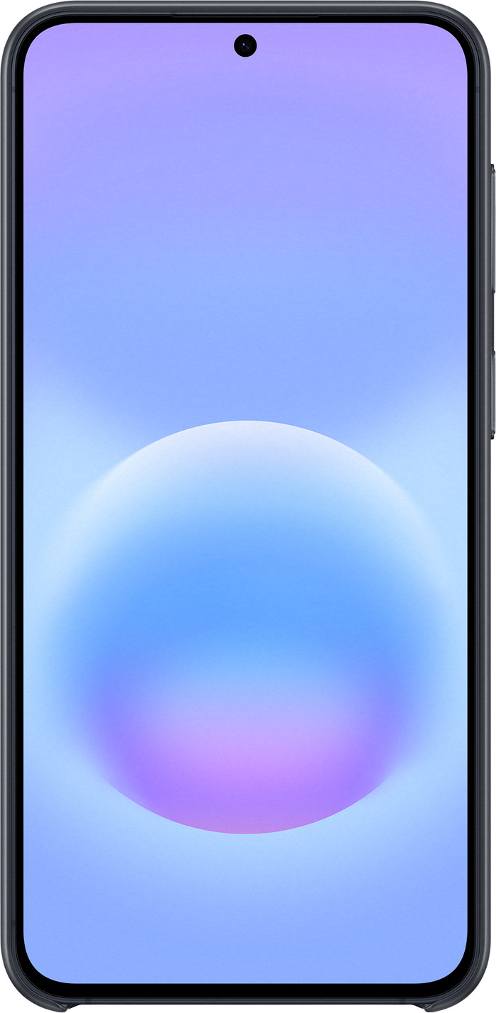 Samsung Galaxy A57 Card Slot Back Cover Zwart voorkant