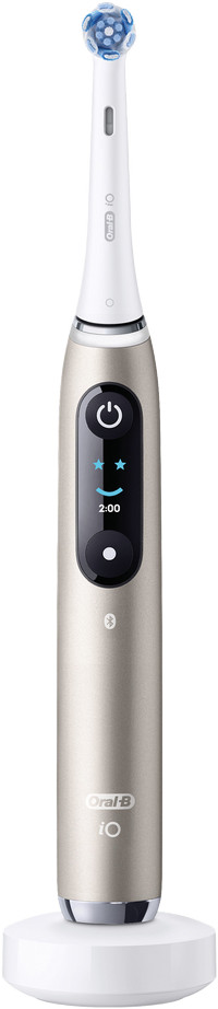 Oral-B iO 9 Goud met witte opzetborstel voorkant