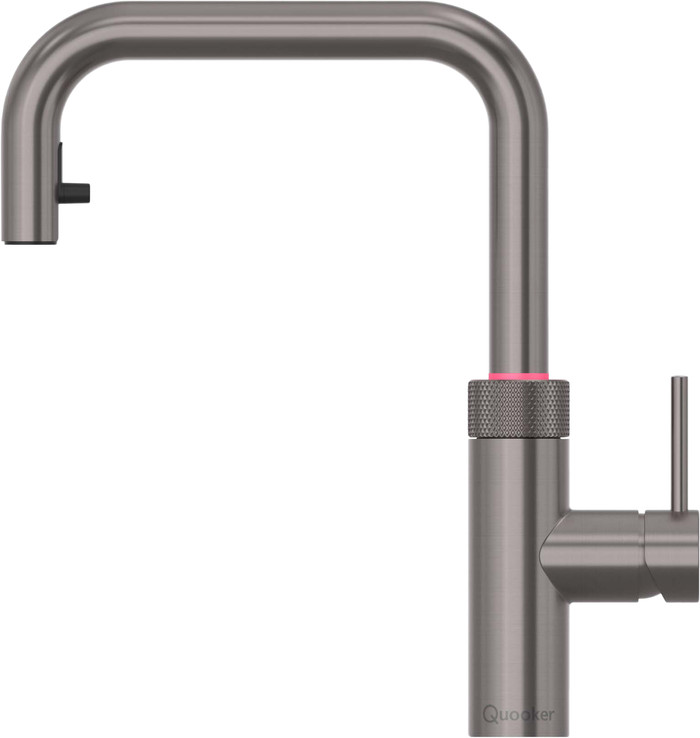 Quooker COMBI+ & Quooker Flex Square Gunmetal voorkant