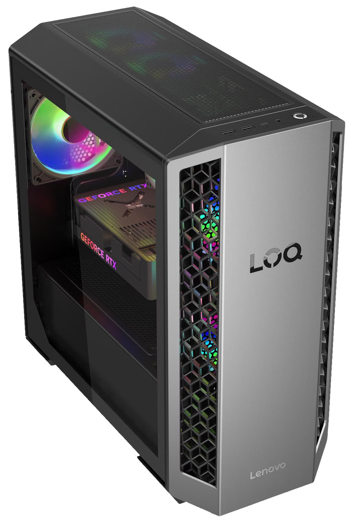 Lenovo LOQ Tower 26ADR10 A78745HX 1T 32 linkerkant