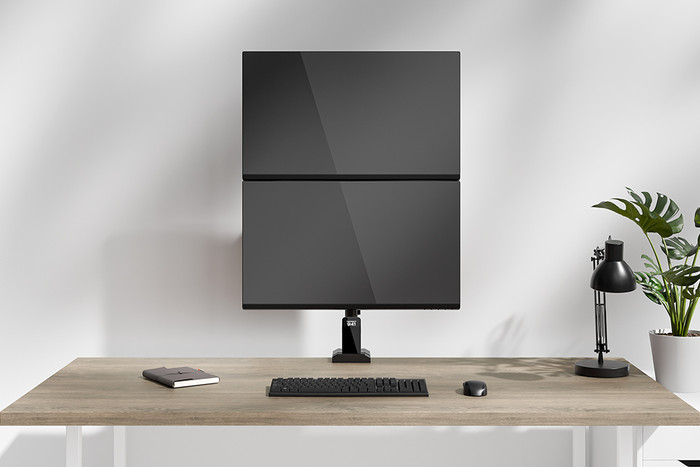 Neomounts NERO DS60-600BL2V Monitorarm Zwart visual leverancier