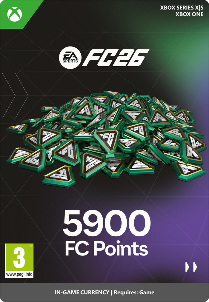 EA Sports FC 26 5900 FC Points Xbox Series X|S en Xbox One - Digitaal voorkant
