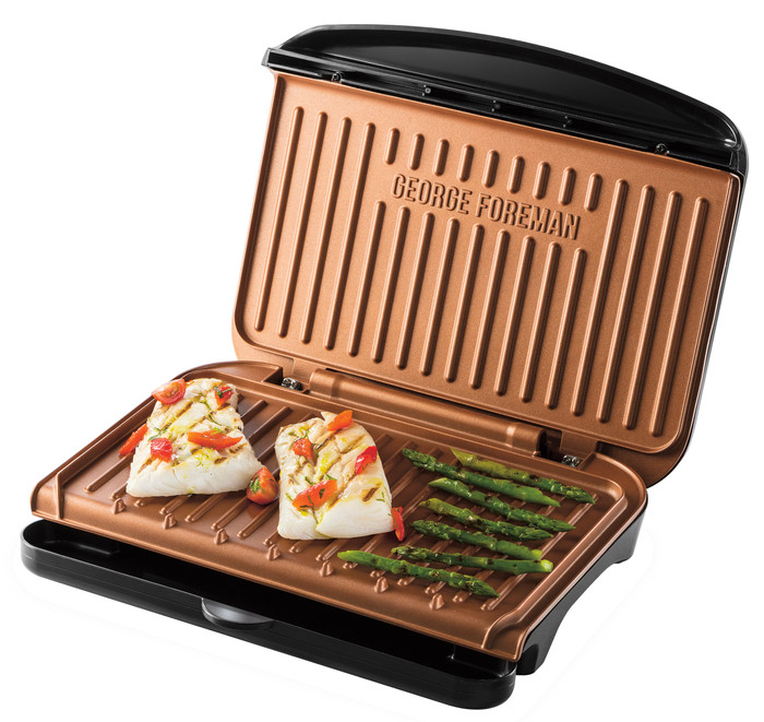 George Foreman Fit Grill Medium Cuivre avant