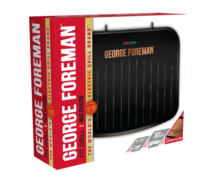 George Foreman Fit Grill Medium Cuivre null