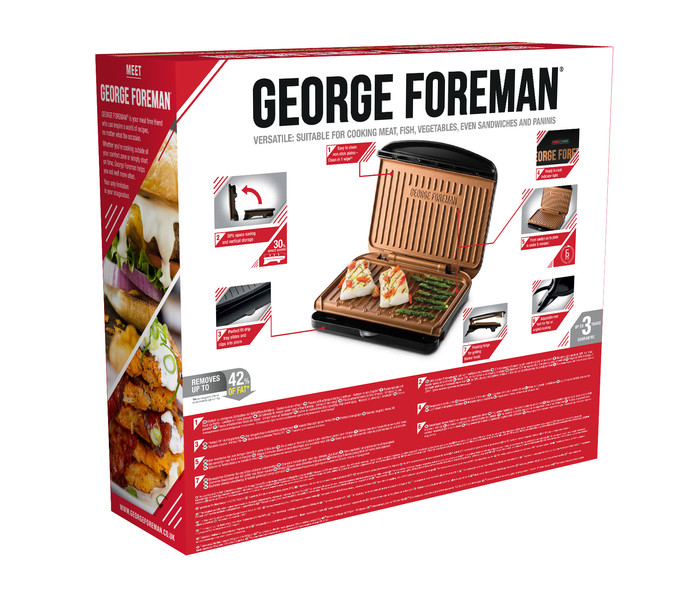 George Foreman Fit Grill Medium Cuivre null