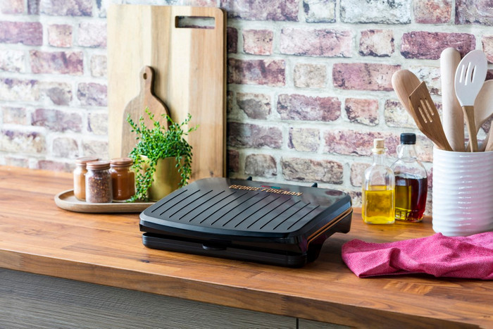 George Foreman Fit Grill Medium Cuivre produit à l'usage