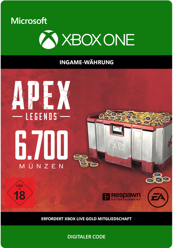 APEX Legends: 6700 Coins Xbox One - Digitaal voorkant