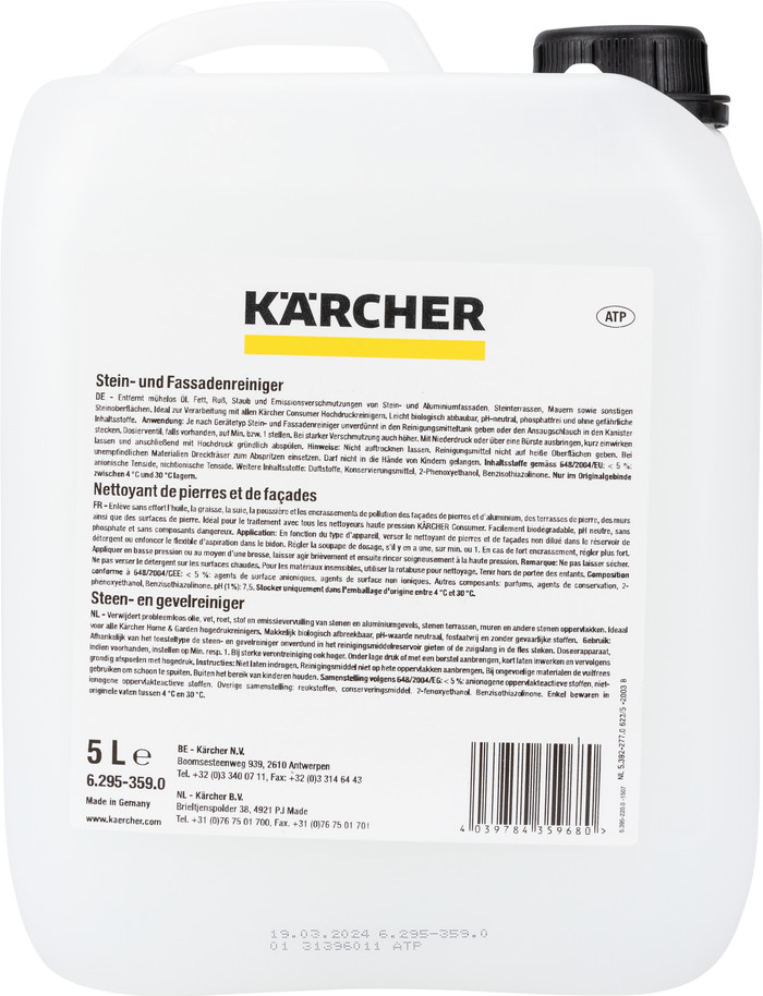 Karcher Steen- en gevelreiniger 5 ltr verpakking