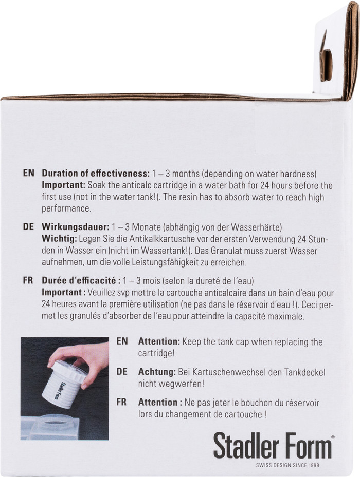 Stadler Form Humidifier Anti-limescale Cartridge SF-A-112 packaging