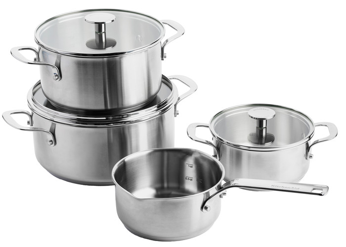 KitchenAid rvs Pannenset 4-delig Main Image