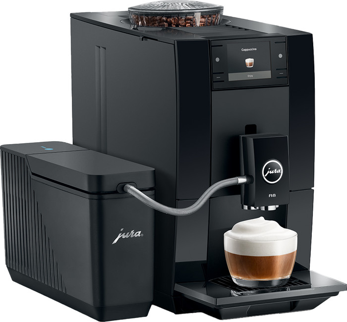 JURA A8 Piano Black (EA) linkerkant