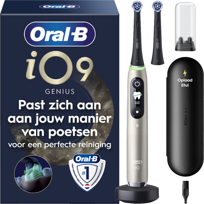 Oral-B iO 9 Goud met zwarte opzetborstel accessoire