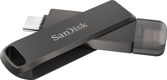 SanDisk iXpand Flash Drive Luxe 128GB Type-C + Lightning Connector back