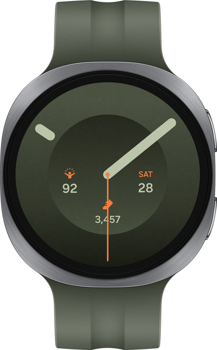 Samsung Galaxy Watch 9 5G Silver/Green 44mm front