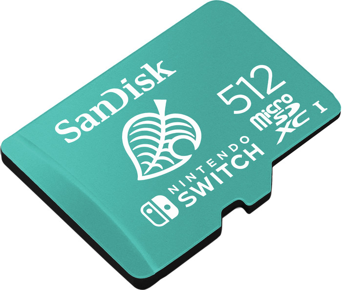 Sandisk microSDXC Extreme Gaming 512GB Animal Crossing (von Nintendo lizenziert) vorne