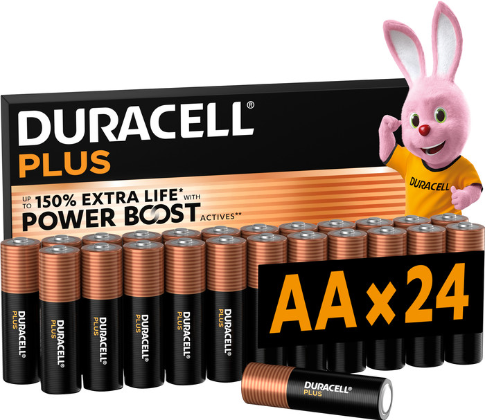 Duracell Plus AA batteries 24 pieces Main Image