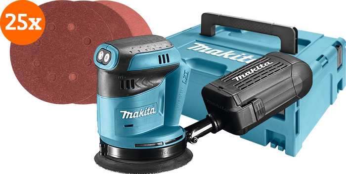 Makita DBO180ZJ (without battery) + Sanding Discs (25x) Main Image
