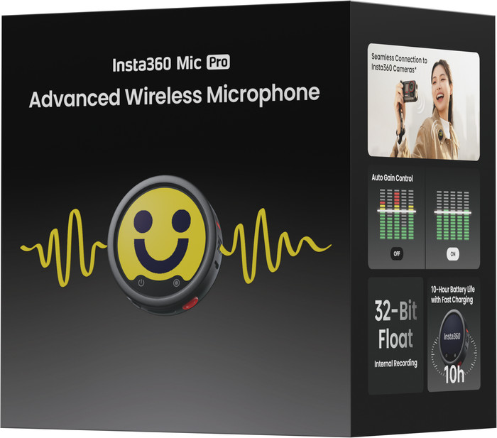 Insta360 Mic Pro Zender (Graphite Black) verpakking