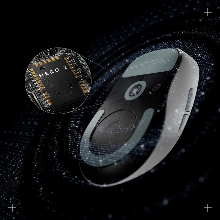 Logitech G PRO X SUPERLIGHT 2 DEX LIGHTSPEED Wireless Gaming Mouse White product in use