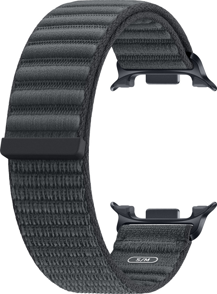 Samsung Galaxy Watch 9 Nylon Fabric Strap Black S/M front