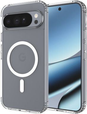 Just in Case Google Pixel 11 Pro XL / 10 Pro XL Back Cover met Magneet Transparant rechterkant