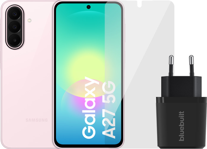 Samsung Galaxy A27 128GB Roze 5G + Basis Accessoirepakket Main Image