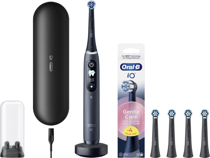 Oral-B iO 9N Zwart + 4 opzetborstels voor gevoelig tandvlees Main Image