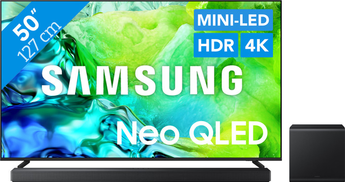 Samsung Neo QLED 50" QN80H (2026) + Samsung HW-QS700F (2025) Main Image