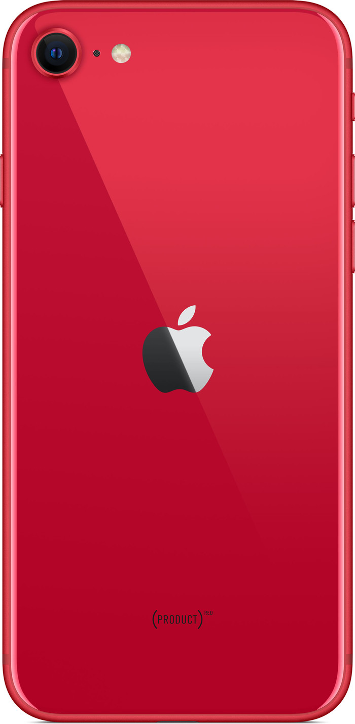 Refurbished iPhone SE 2020 64GB Rood (Zichbaar gebruikt) achterkant