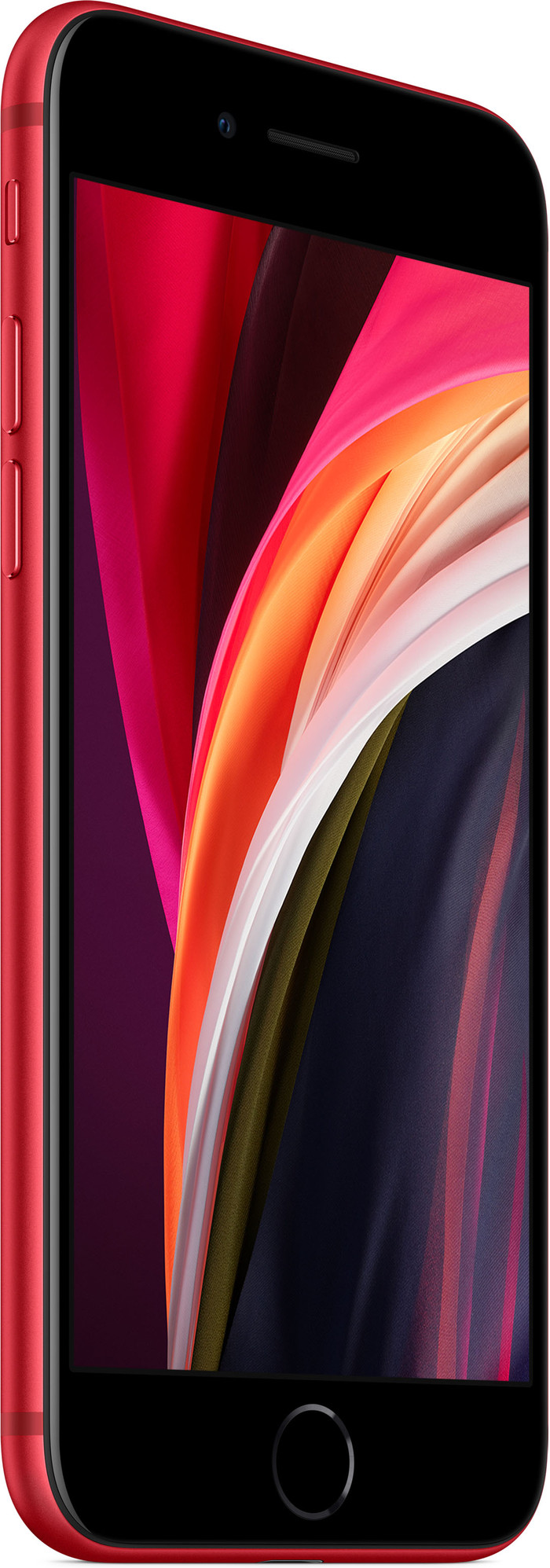 Refurbished iPhone SE 2020 64GB Rood (Zichbaar gebruikt) linkerkant