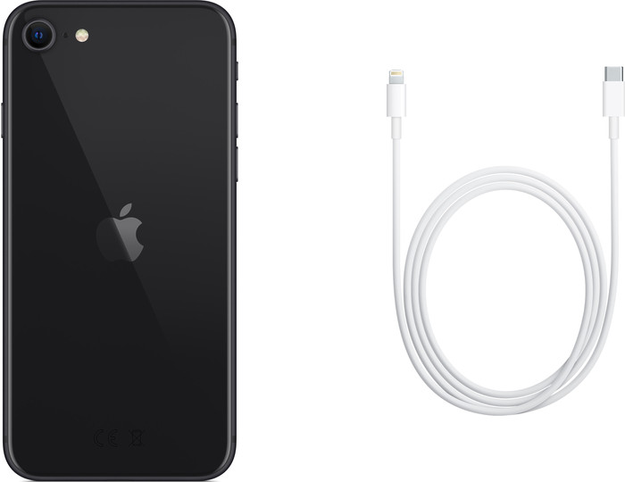 Refurbished iPhone SE 2020 128GB Zwart (Zichtbaar gebruikt) accessoire