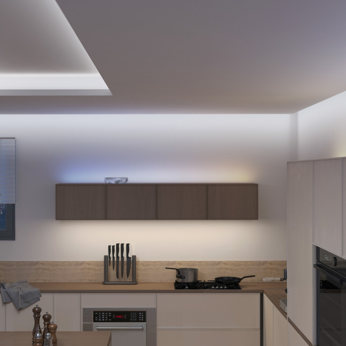 Philips Hue Flux Hoekconnector 4-Pack product in gebruik