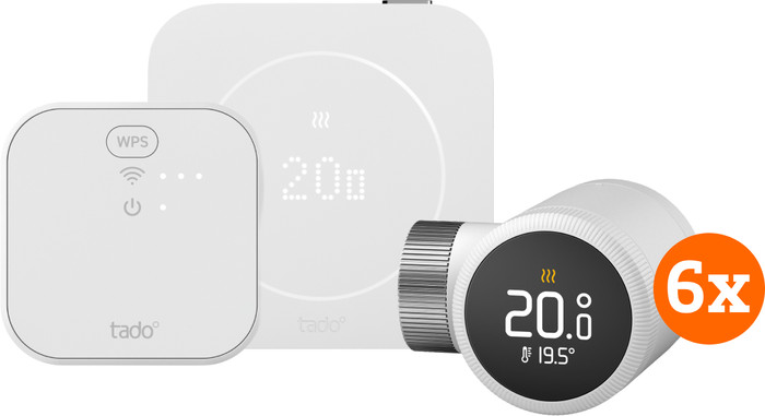tado Bedrade Slimme Thermostaat X Multi Room Startpakket 2e Generatie (6 Radiatorknoppen) Main Image