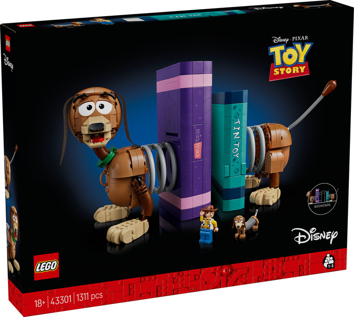 LEGO Disney Pixar Toy Story Slinky Dog Bookends 43301 packaging