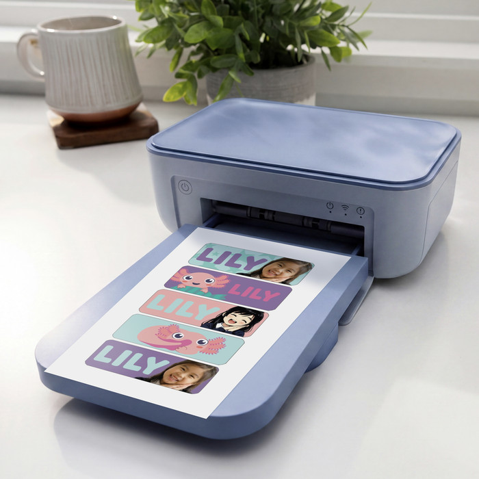 Cricut Stickerpakket voor StickerPix Print product in gebruik