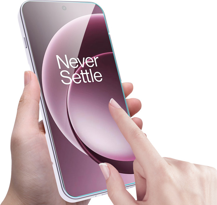 Just in Case Tempered Glass OnePlus 15 Screenprotector product in gebruik