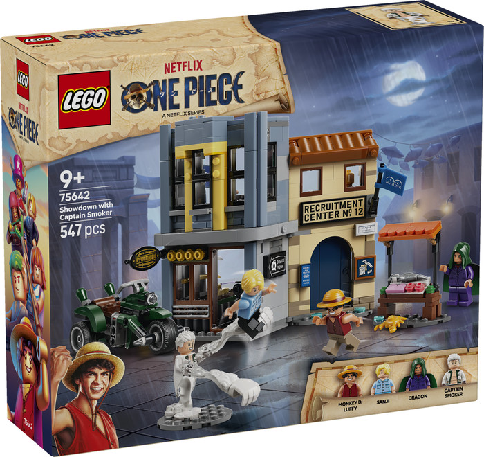 LEGO One Piece Confrontatie met kapitein Smoker 75642 verpakking