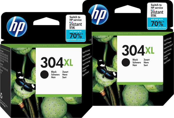 HP 304XL Cartridges Black Duo Pack Main Image