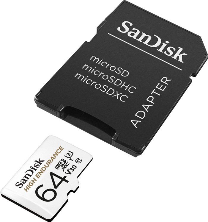 Sandisk MicroSDXC High Endurance 64GB 40MB/s voorkant