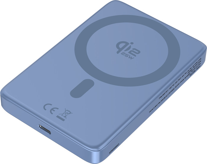BlueBuilt Draadloze Powerbank met Qi2.2 en MagSafe 10.000 mAh met Snelladen 25 Watt Blauw Main Image