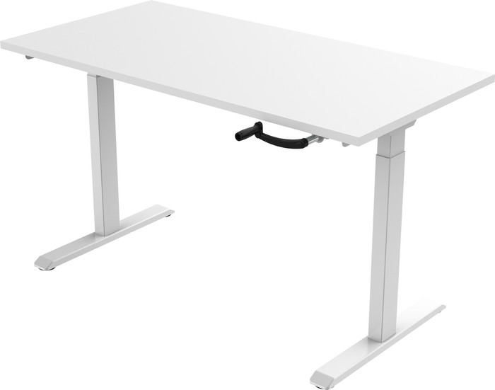 Euroseats Handslinger Zit Sta Bureau 120 x 80 Wit/Wit