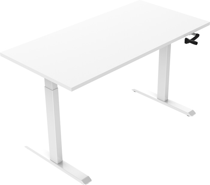 Euroseats Handslinger Zit Sta Bureau 140 x 80 Wit/Wit linkerkant
